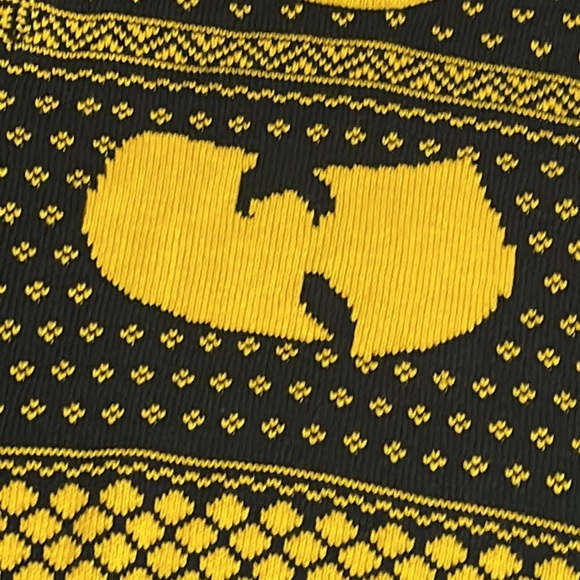 Wu Tang Clan Killer Bees Black and Yellow Ugly Christmas Sweater size Youth L - Picture 3 of 10